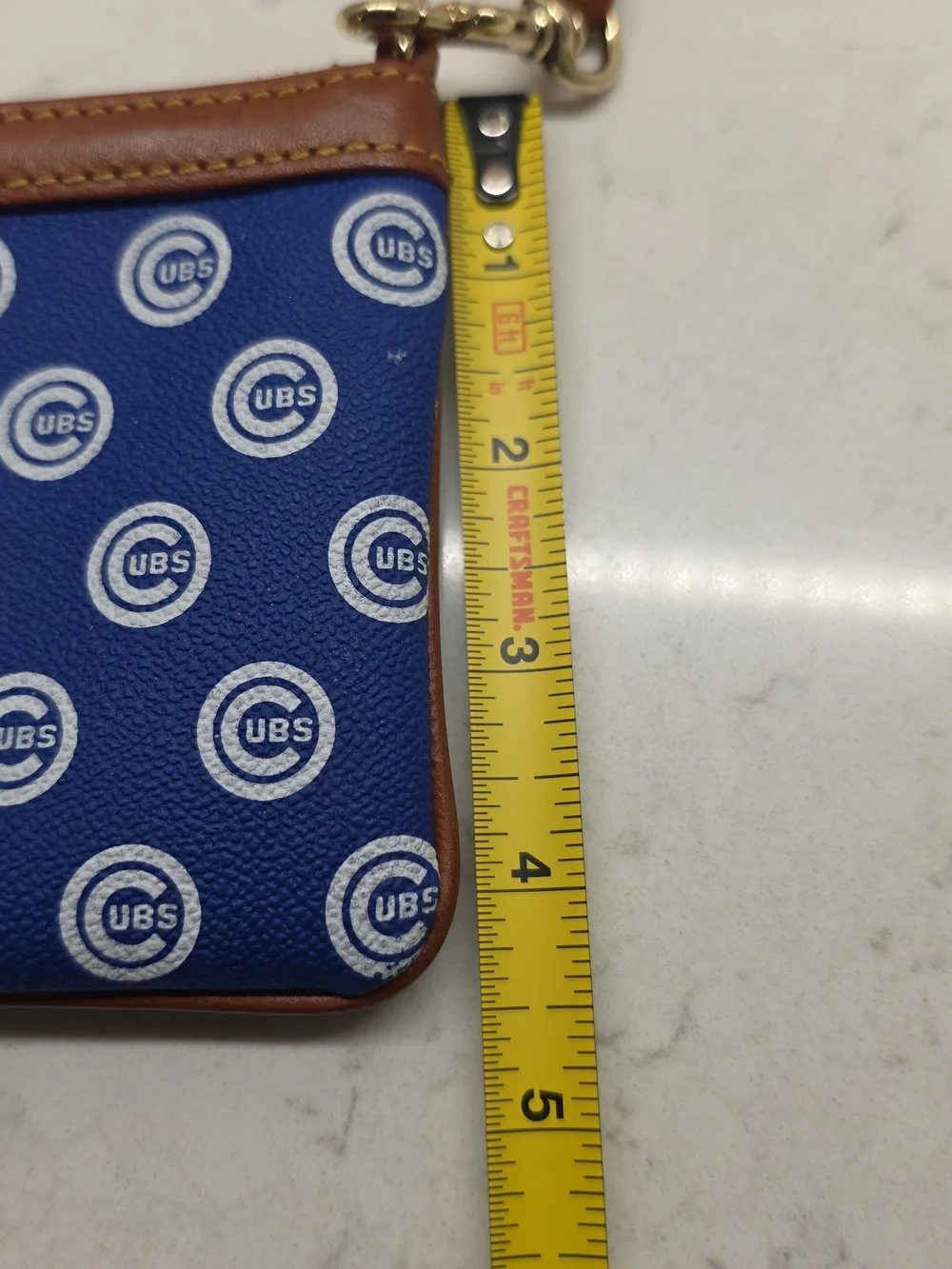 Dooney & Bourke Chicago Cubs 2016 World Series Champions Blue Purse/Wristlet Bag
